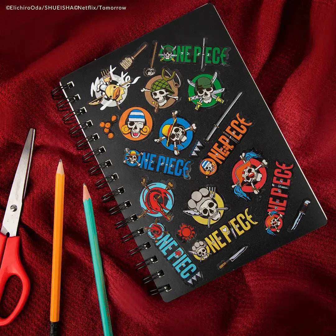 One Piece Set of 36 stickers logo and items - Olleke Wizarding Shop Amsterdam