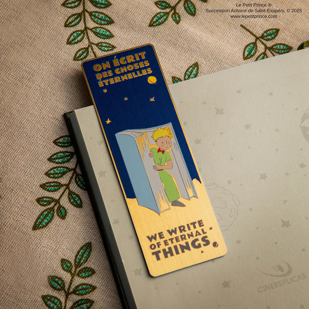 The Little Prince Silhouettes metal bookmark