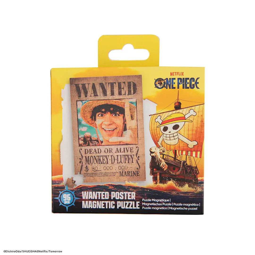 One Piece Magnetic puzzle Luffy Wanted - Olleke Wizarding Shop Amsterdam