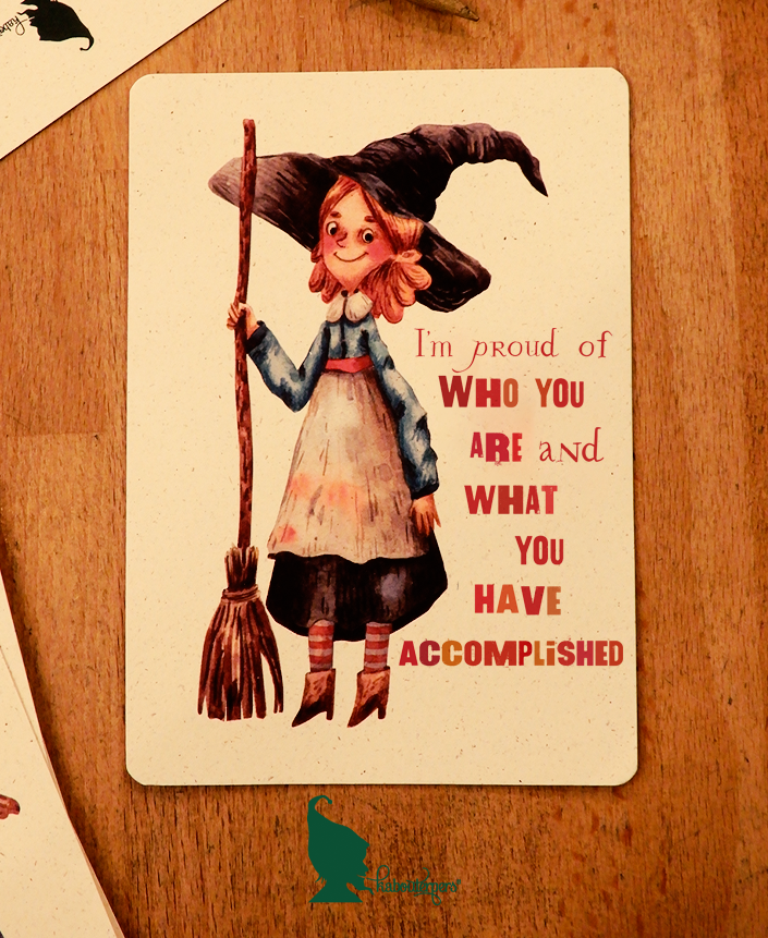 I'm proud of who you are and what you have accomplished - Olleke Wizarding Shop Amsterdam