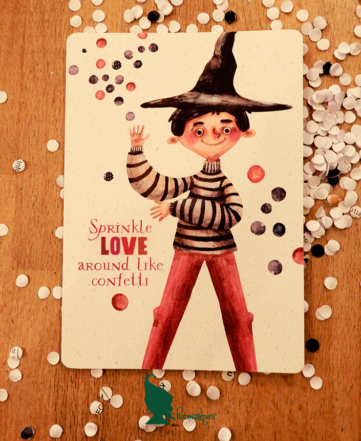 Sprinkle love around like confetti - Olleke Wizarding Shop Amsterdam