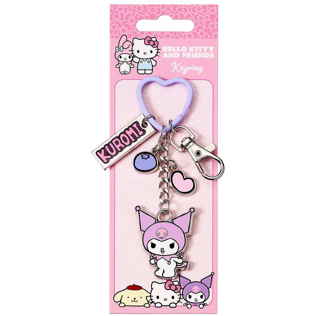 Hello Kitty Keyring Kuromi with Charms