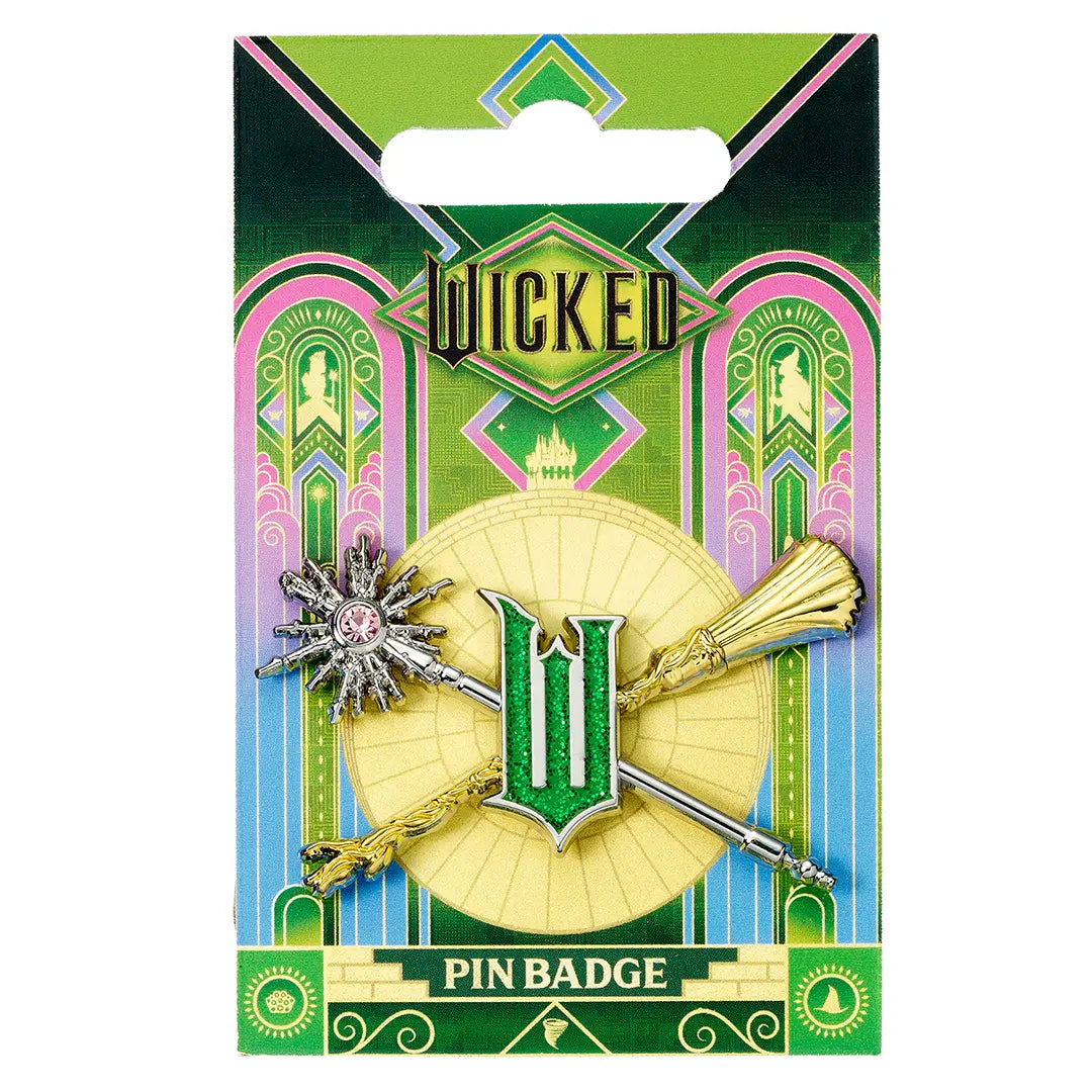 Wicked For Good Pin’s Wand and Broomstick