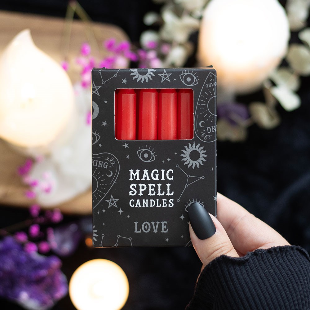 Spell Candles Red 'Love' - Olleke Wizarding Shop Amsterdam