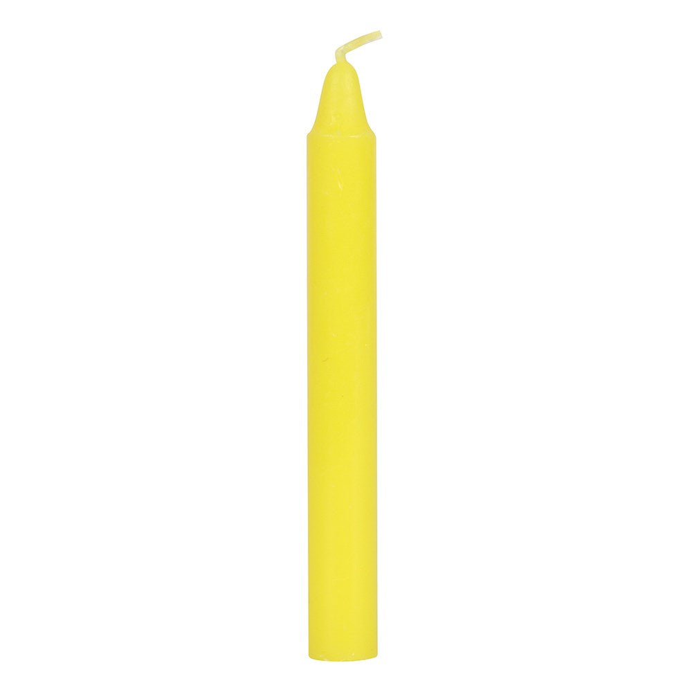Spell Candles Pack of 12 Yellow - Success - Olleke Wizarding Shop Amsterdam