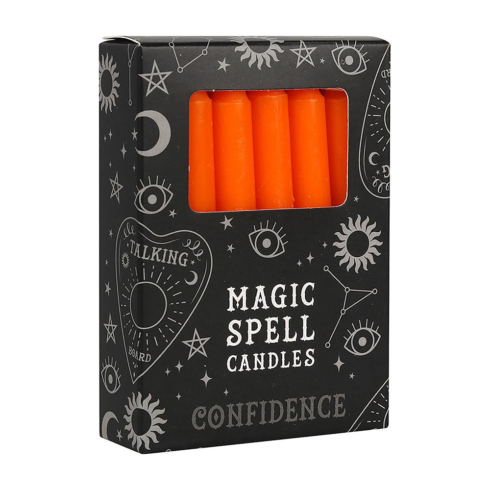 Spell Candles Orange 'Confidence' - Olleke Wizarding Shop Amsterdam
