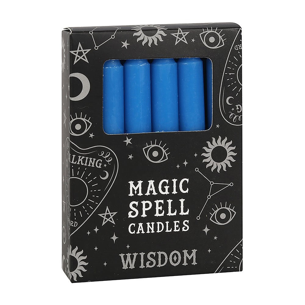 Spell Candles Blue 'Wisdom' - Olleke Wizarding Shop Amsterdam