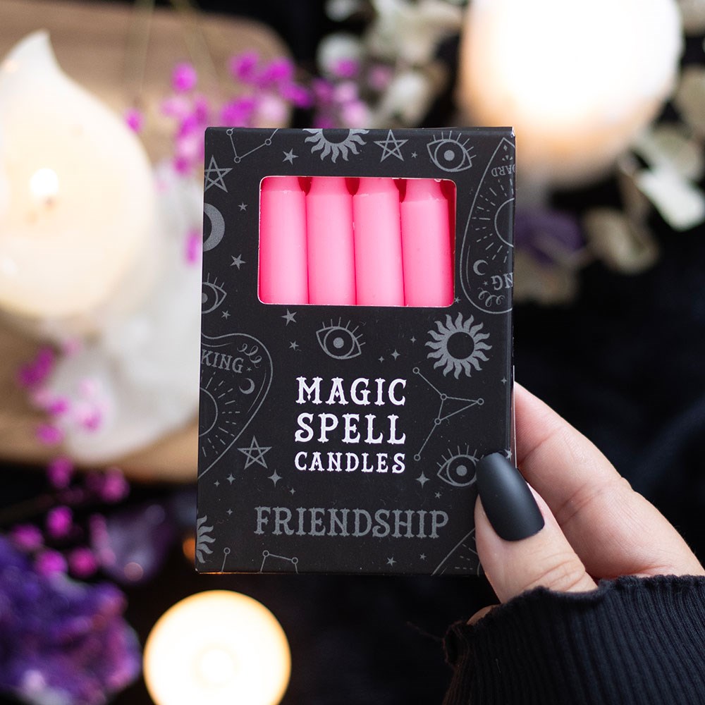 Spell Candles Pink 'Friendship' - Olleke Wizarding Shop Amsterdam