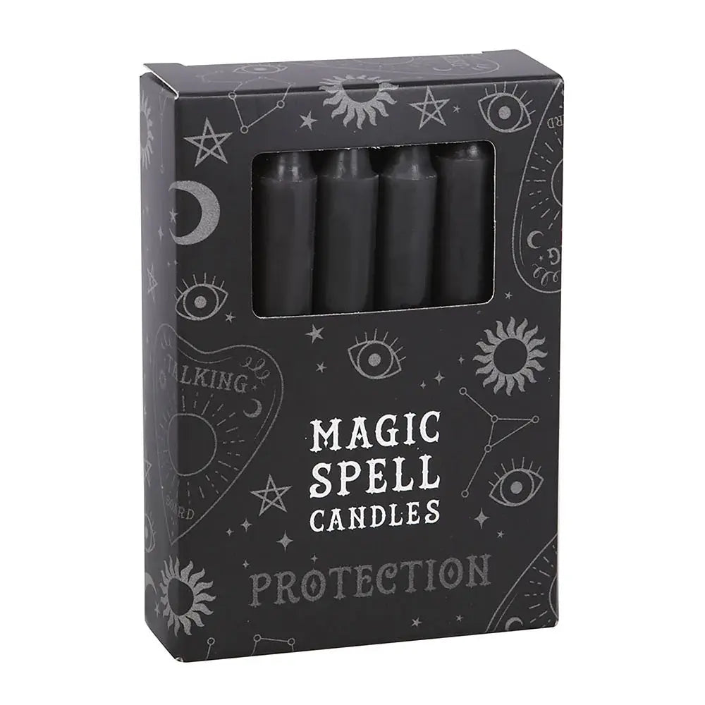 Spell Candles Black 'Protection' - Olleke Wizarding Shop Amsterdam
