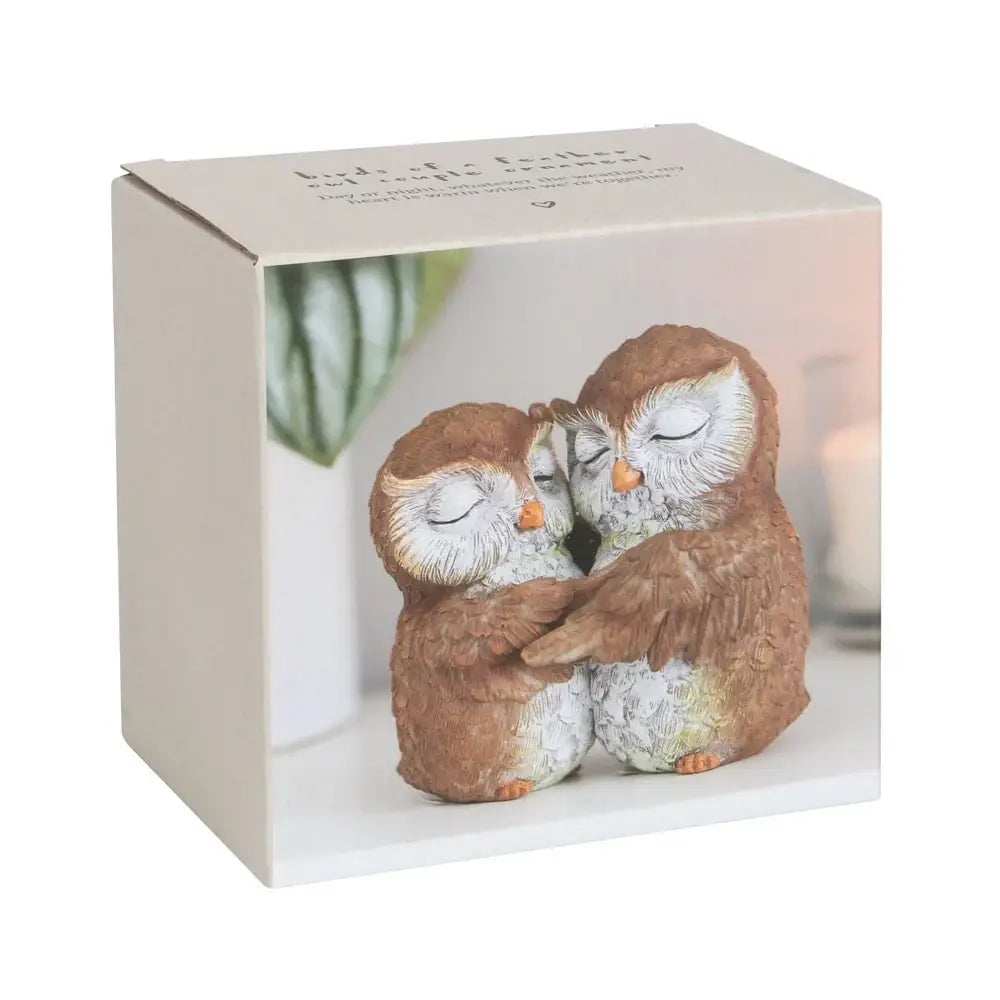 Birds of a Feather Owl Couple Ornament - Olleke Wizarding Shop Amsterdam
