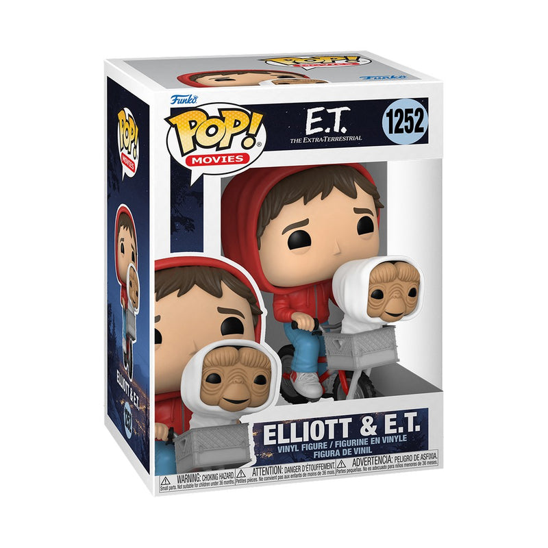 E.T. POP! Movies Vinyl Figure Elliott with E.T. in Bike Basket