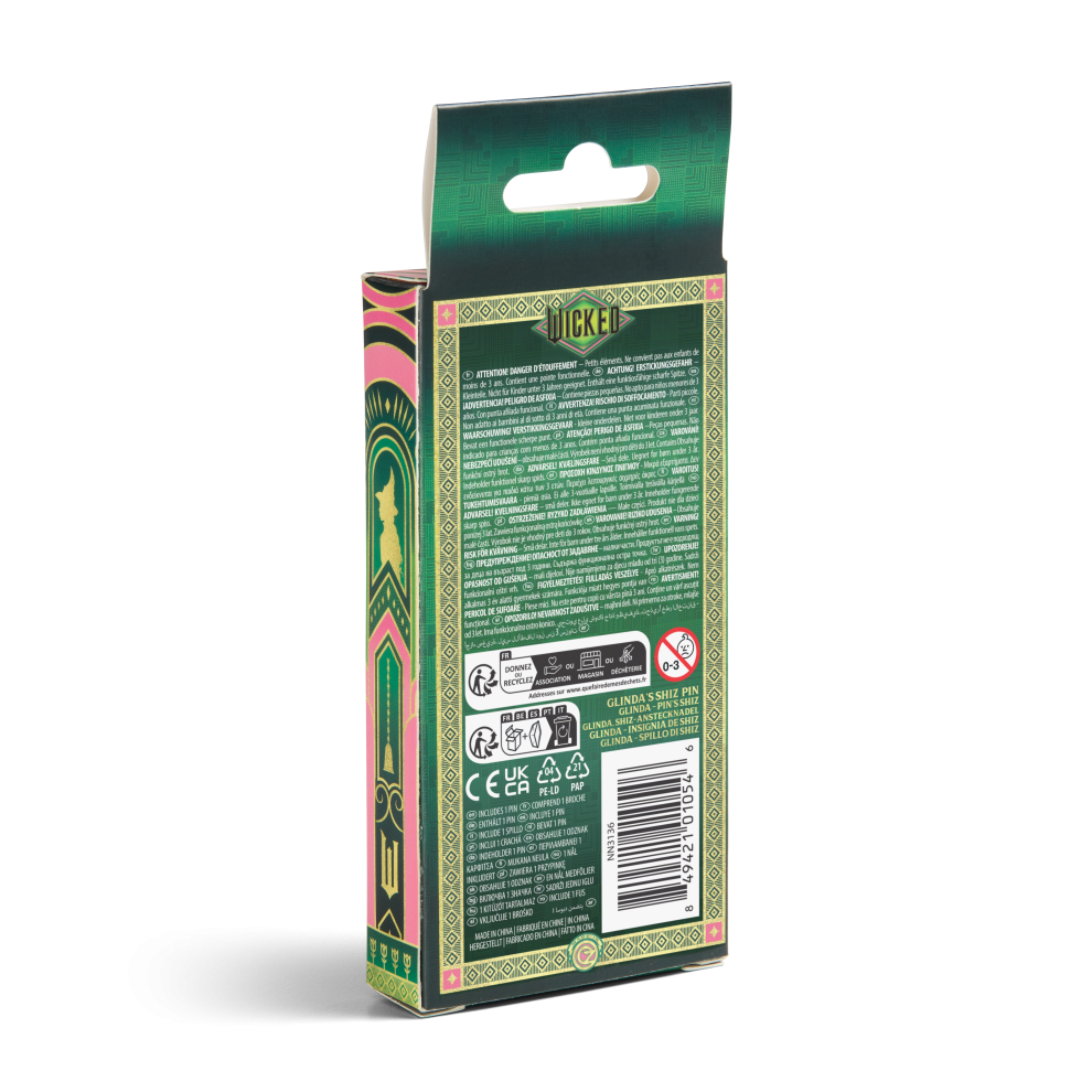 Wicked Glinda Shiz Pin badge - Olleke Wizarding Shop Amsterdam