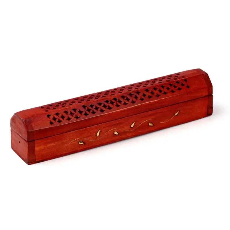 Mango Wood Incense Holder Box - Olleke Wizarding Shop Amsterdam