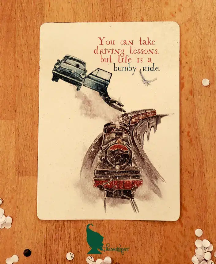 You can take driving lessons, but life is a bumpy ride - Olleke Wizarding Shop Amsterdam