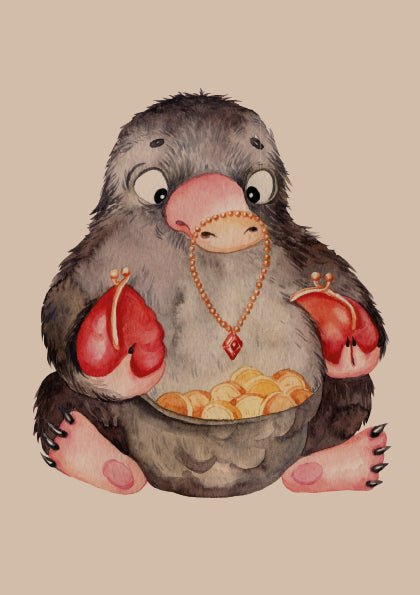 Niffler Art Print - Olleke Wizarding Shop Amsterdam