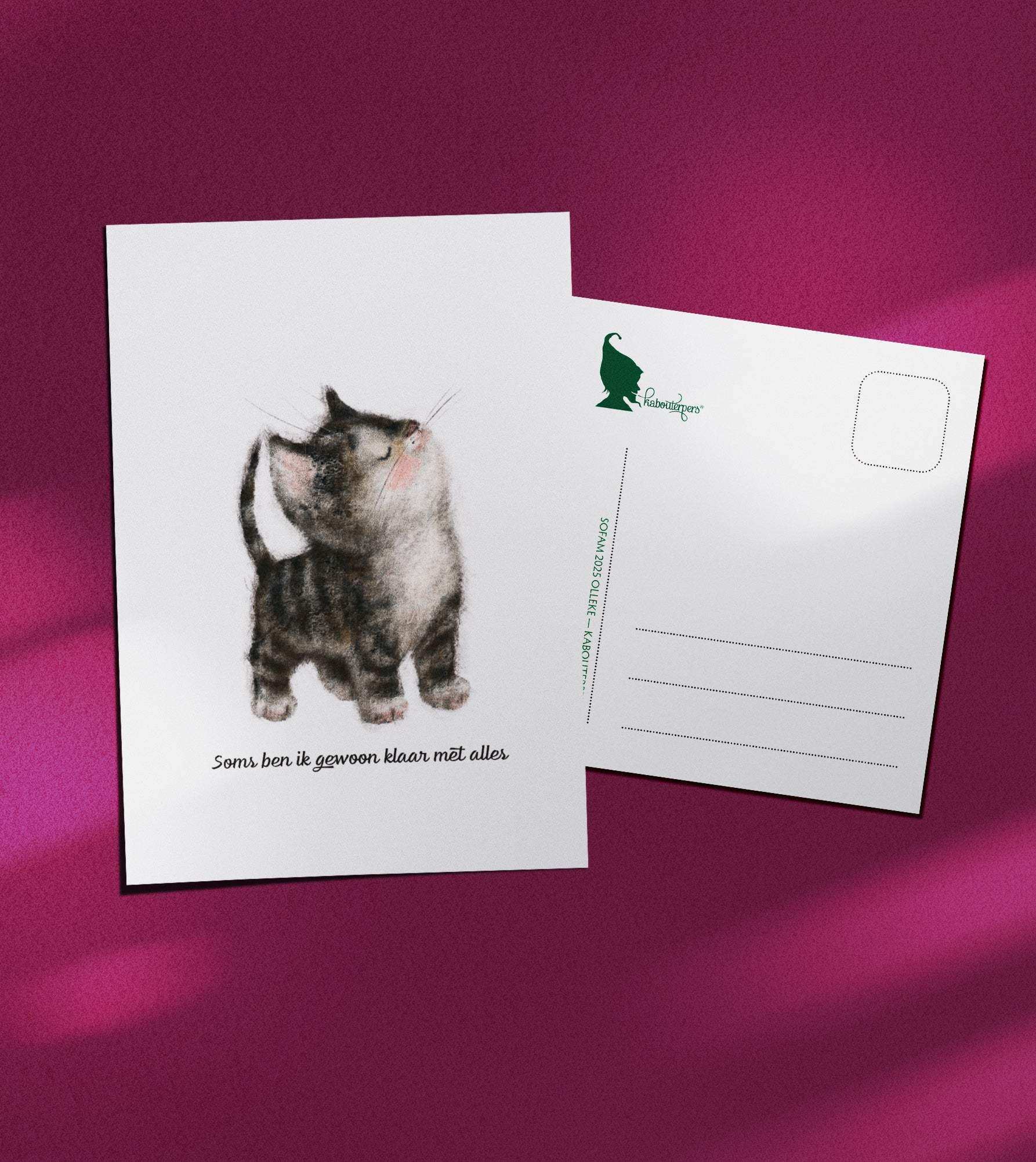 Baby postcard Soms ben ik gewoon klaar met alles - Olleke Wizarding Shop Amsterdam