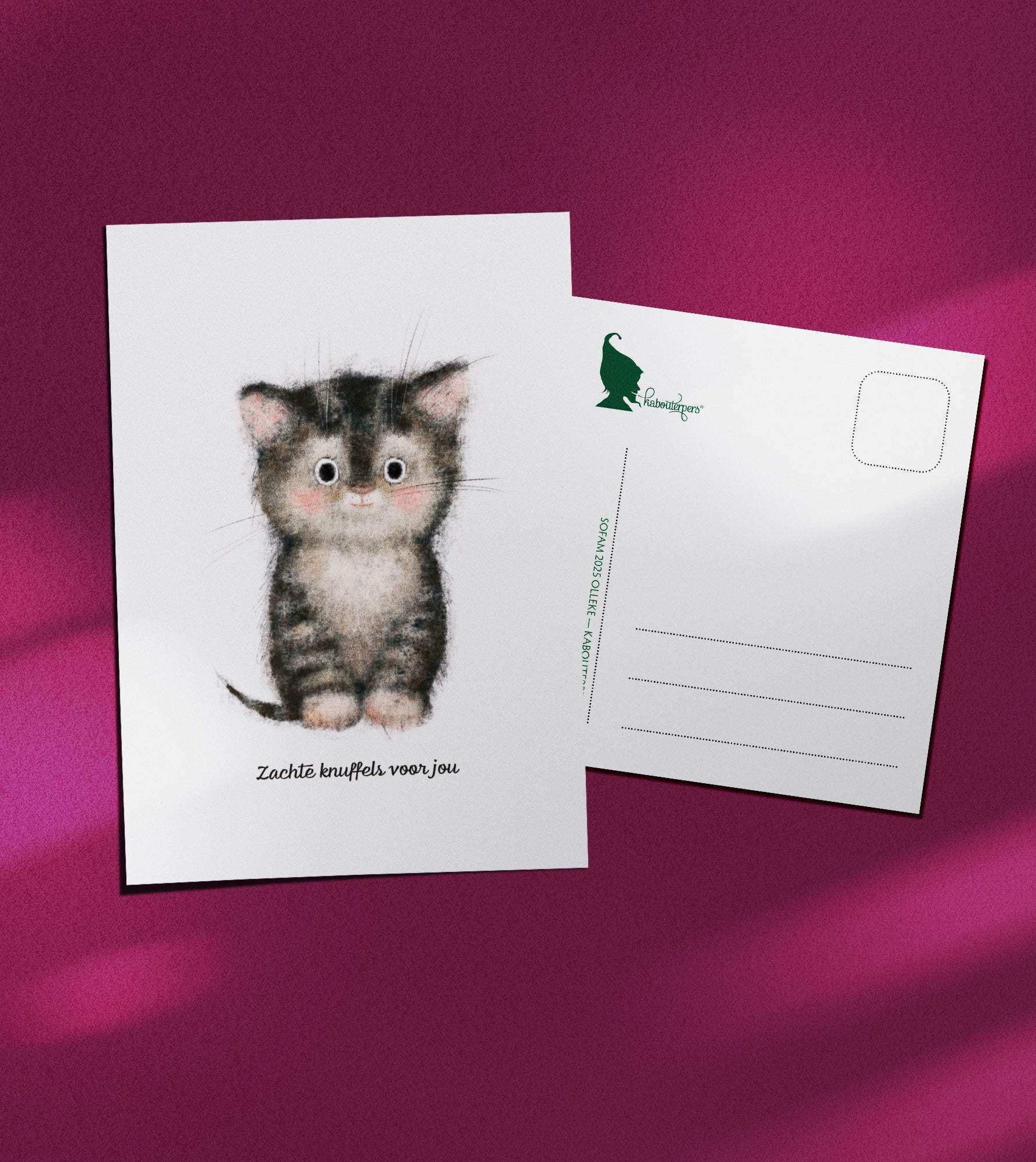 Baby postcard Zachte knuffels voor jou - Olleke Wizarding Shop Amsterdam
