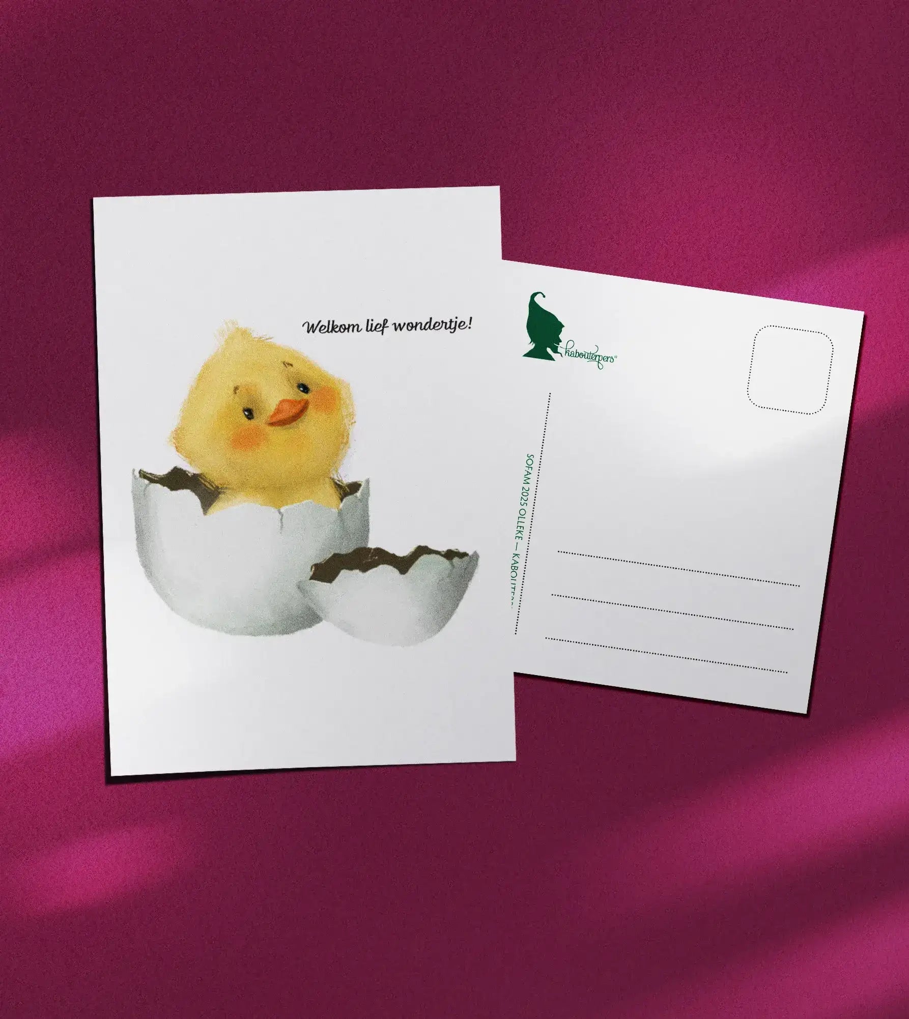 Baby postcard Lief wondertje - Olleke Wizarding Shop Amsterdam