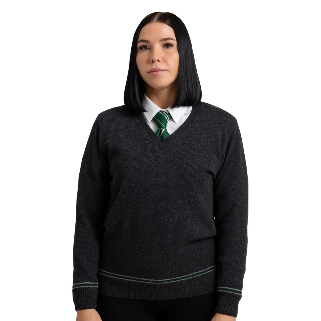 Slytherin V-Neck Sweater - Olleke Wizarding Shop Amsterdam
