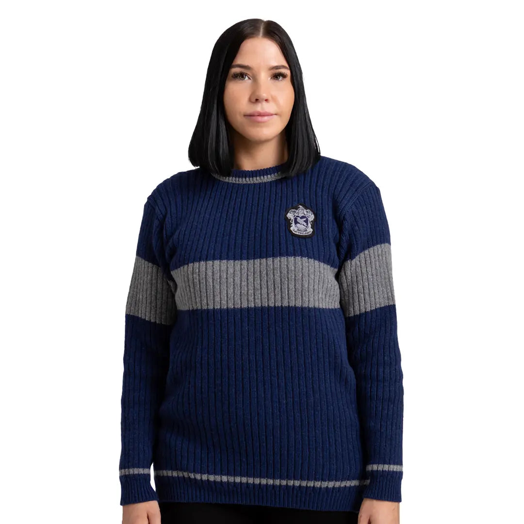 Ravenclaw Quidditch Knitted Adult Jumper - Olleke Wizarding Shop Amsterdam