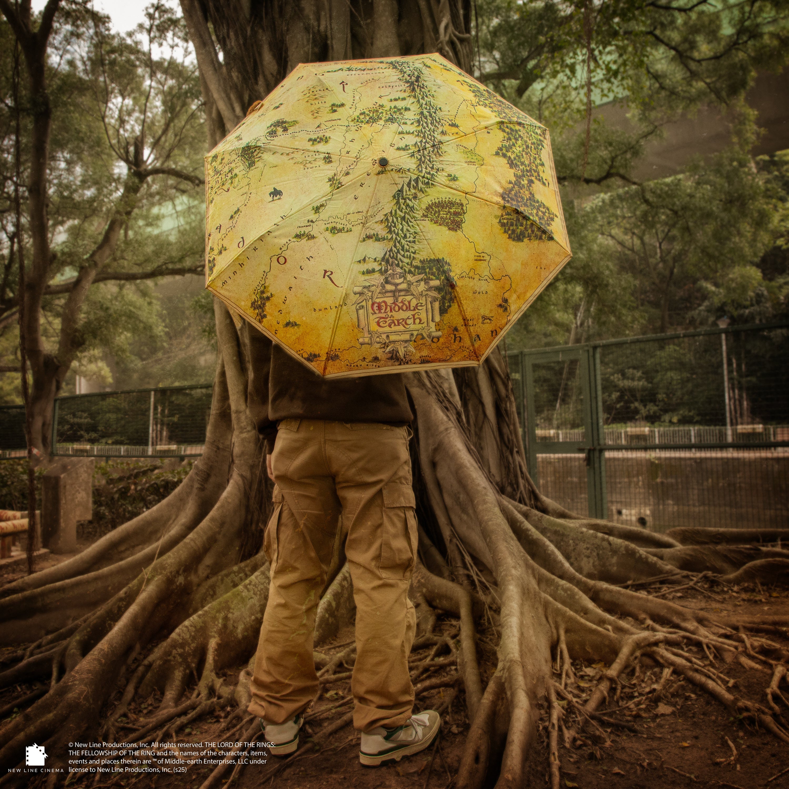 Middle Earth Map Umbrella - Olleke Wizarding Shop Amsterdam