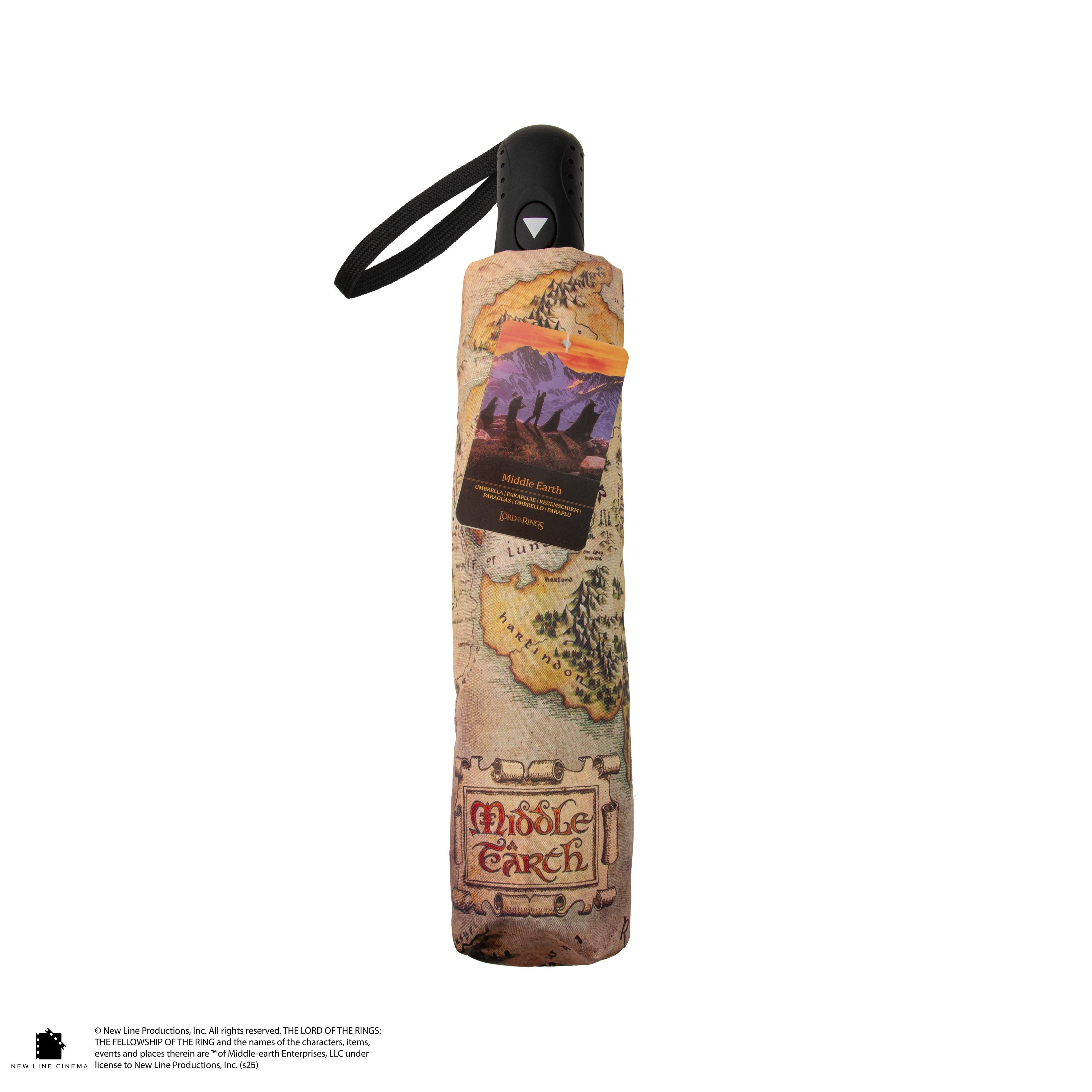 Middle Earth Map Umbrella - Olleke Wizarding Shop Amsterdam