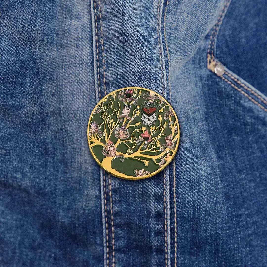 Black Family pin by Cinéreplicas featuring a detailed design, ideal for fans and collectors of themed enamel pins.