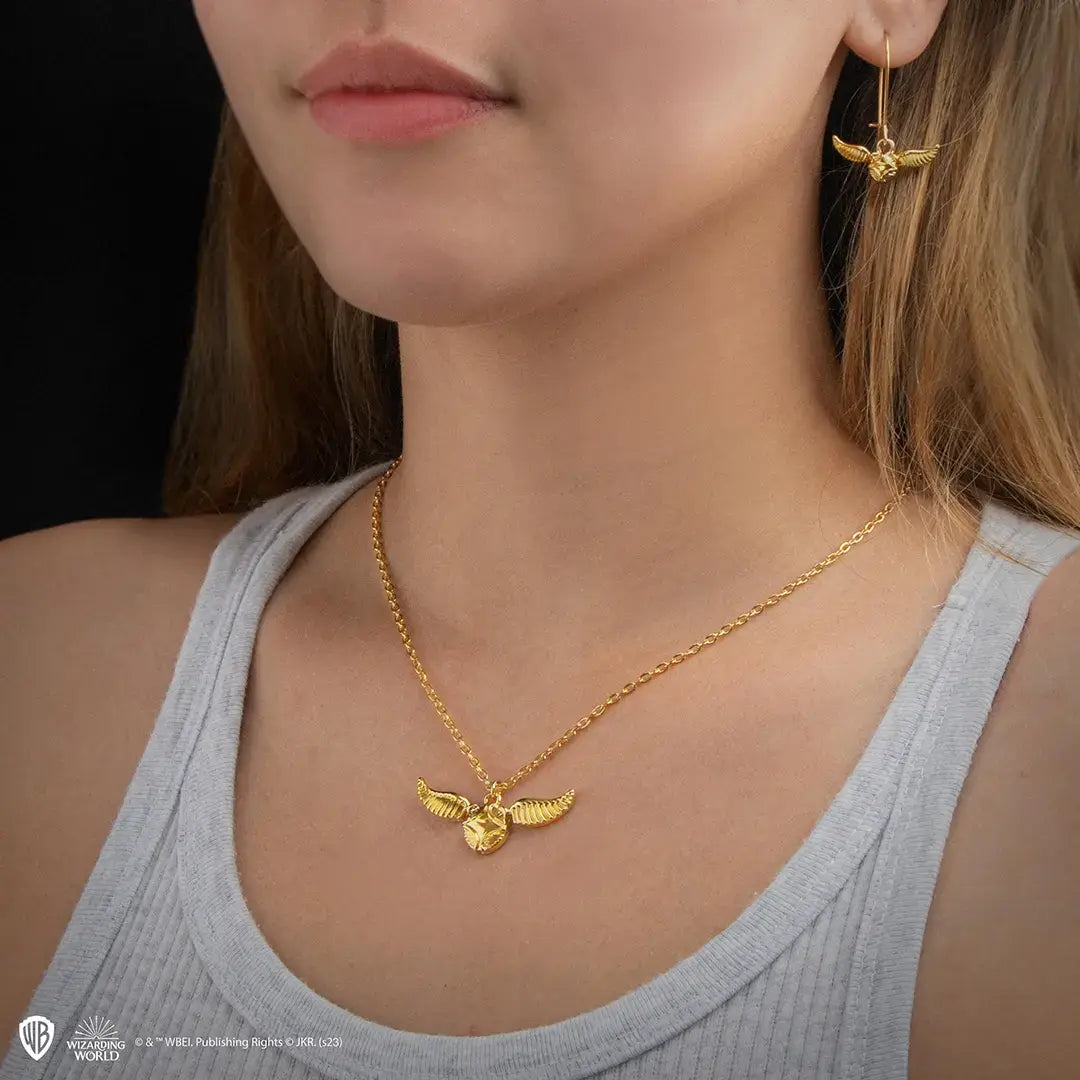 Harry Potter Golden snitch necklace - Olleke Wizarding Shop Amsterdam