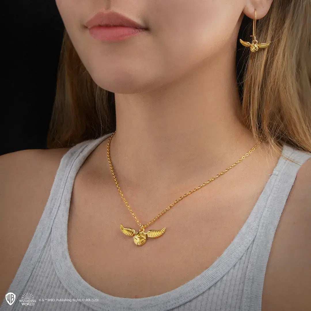 Harry Potter Golden snitch necklace - Olleke Wizarding Shop Amsterdam