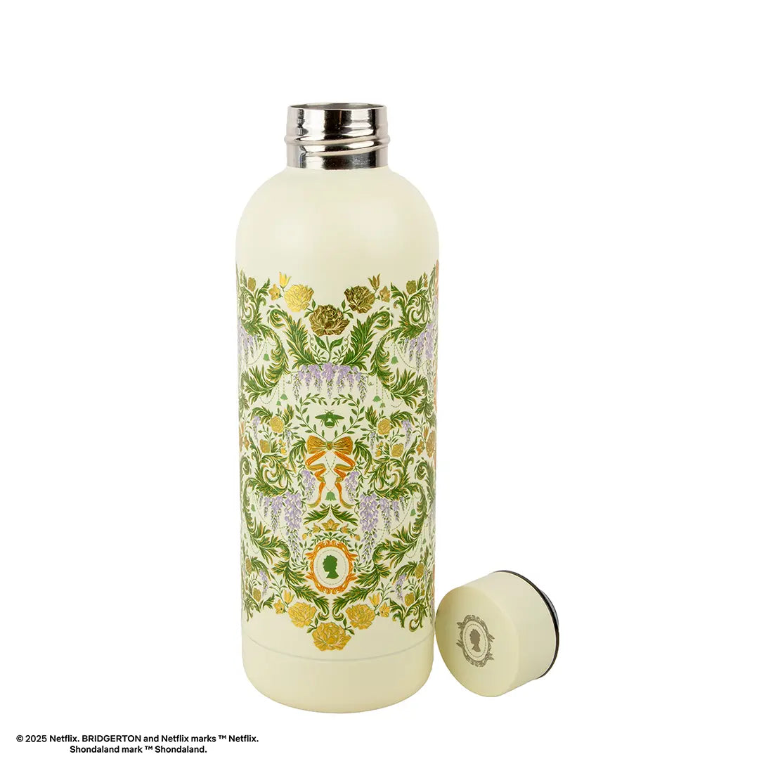 Bridgerton Insulated Bottle - Green damask flourish