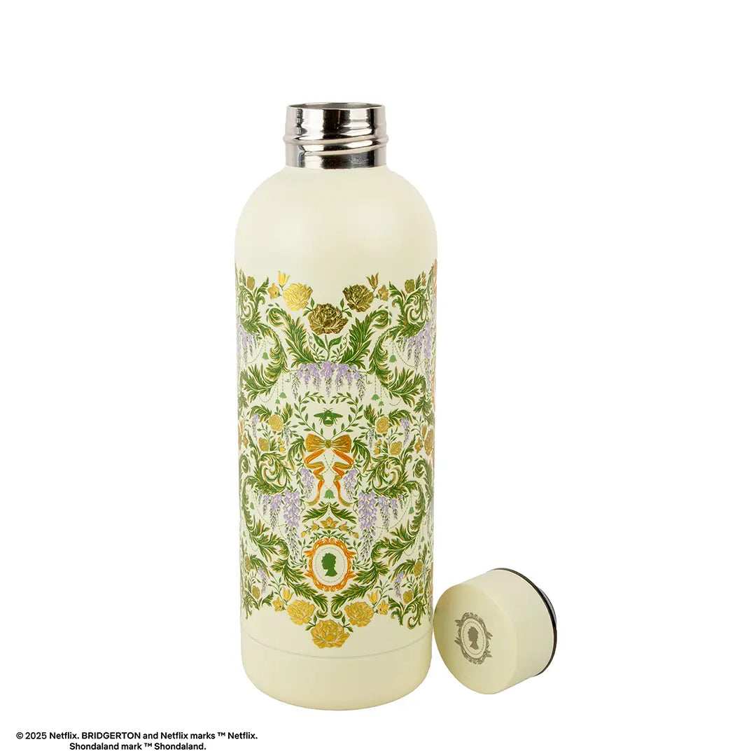Bridgerton Insulated Bottle - Green damask flourish