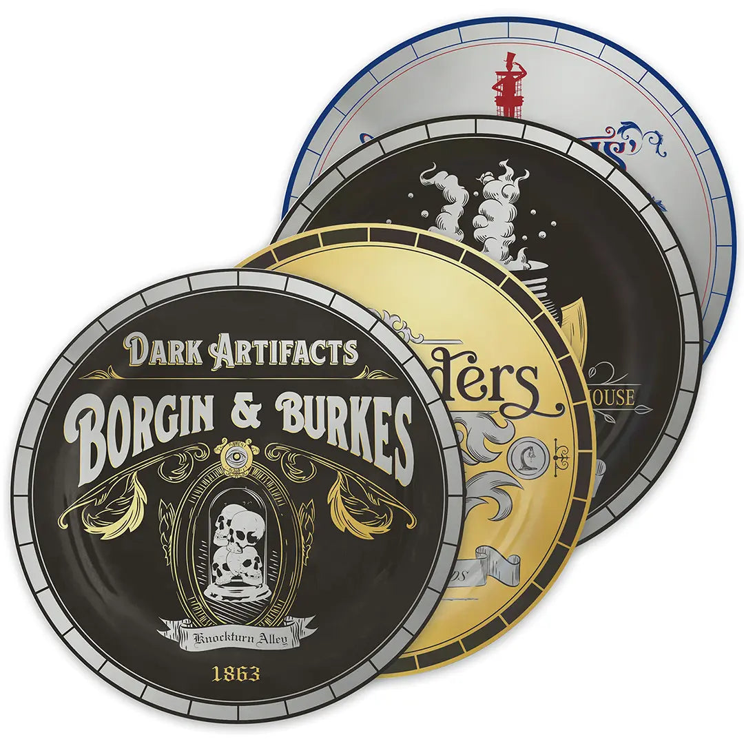 Harry Potter Set of 4 plates Diagon Alley - Olleke Wizarding Shop Amsterdam