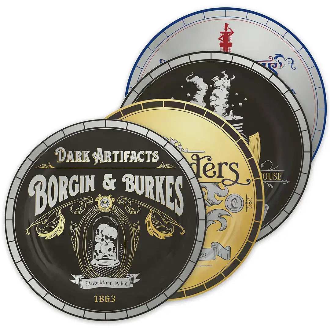 Harry Potter Set of 4 plates Diagon Alley - Olleke Wizarding Shop Amsterdam