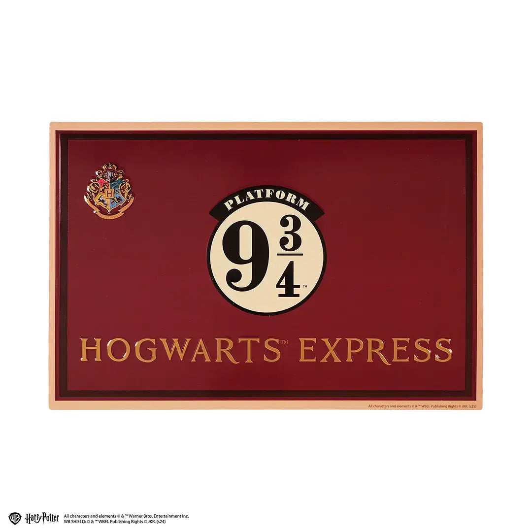 Harry Potter Aluminum Plaque Platform 9 ¾ - Olleke Wizarding Shop Amsterdam