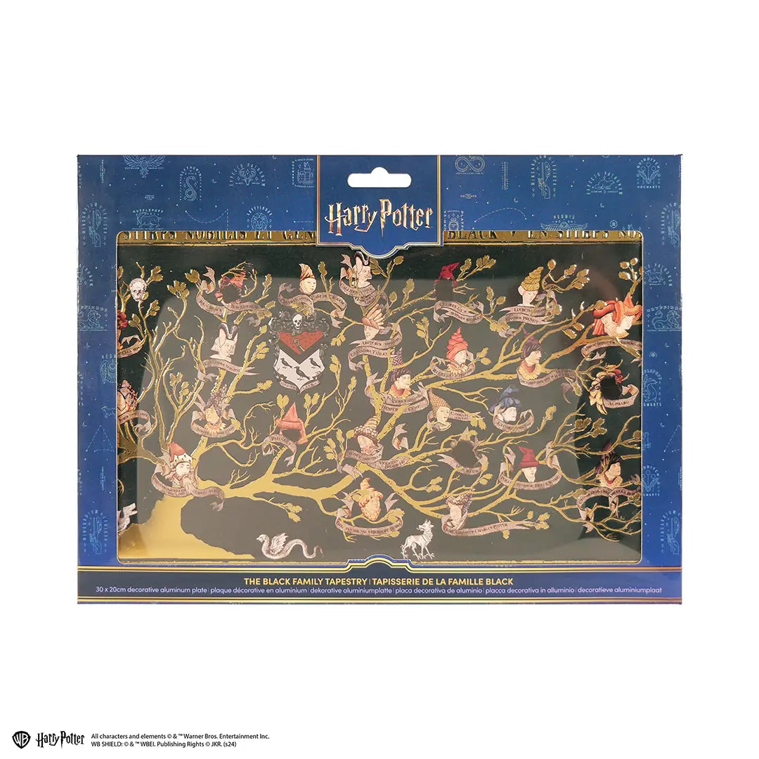 Harry Potter Aluminium plate Black Family