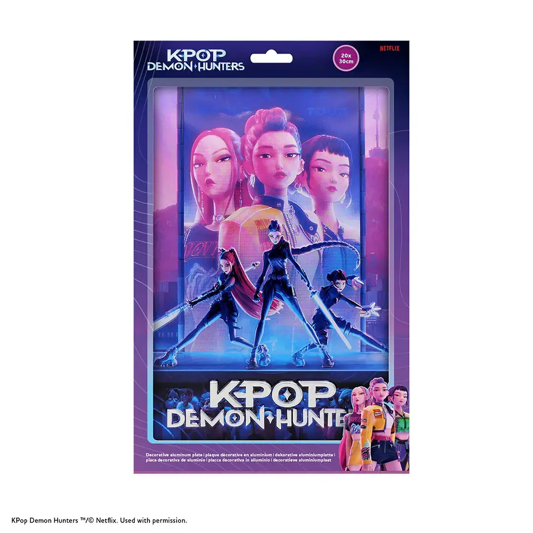 KPop Demon Hunters tin sign - Olleke Wizarding Shop Amsterdam