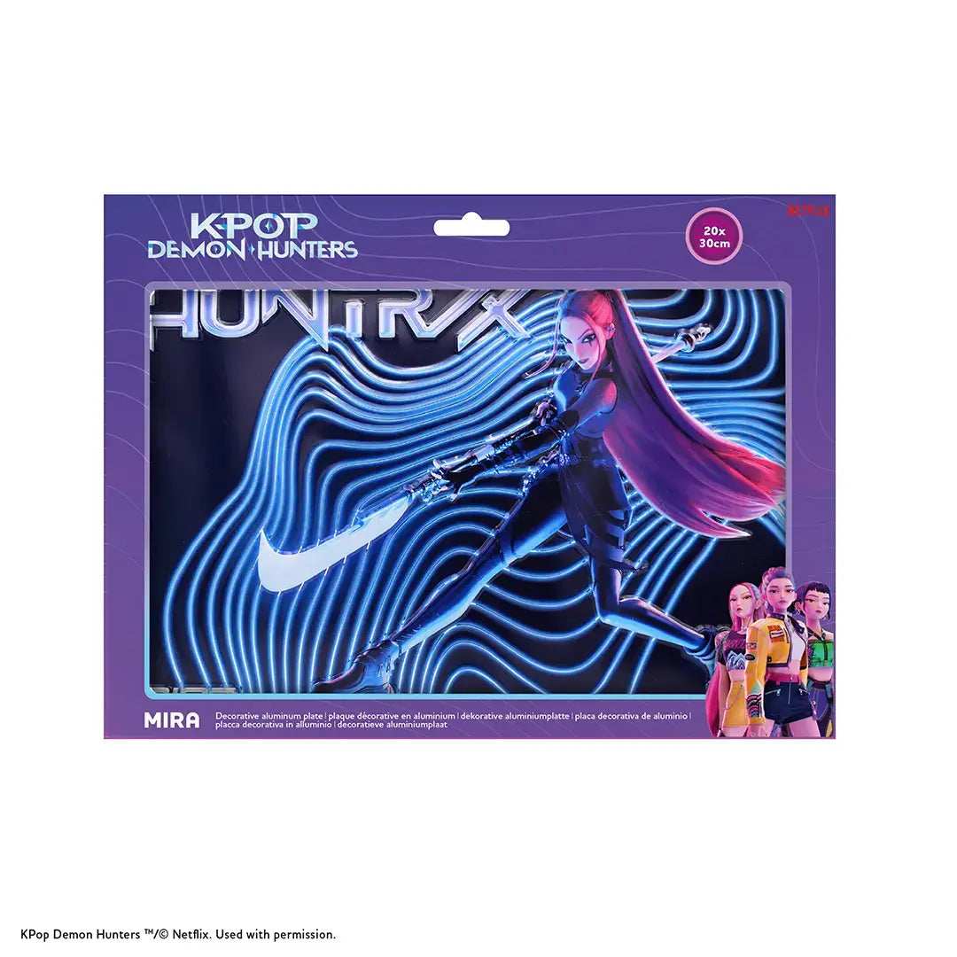 KPop Demon Hunters tin sign - Mira - Olleke Wizarding Shop Amsterdam