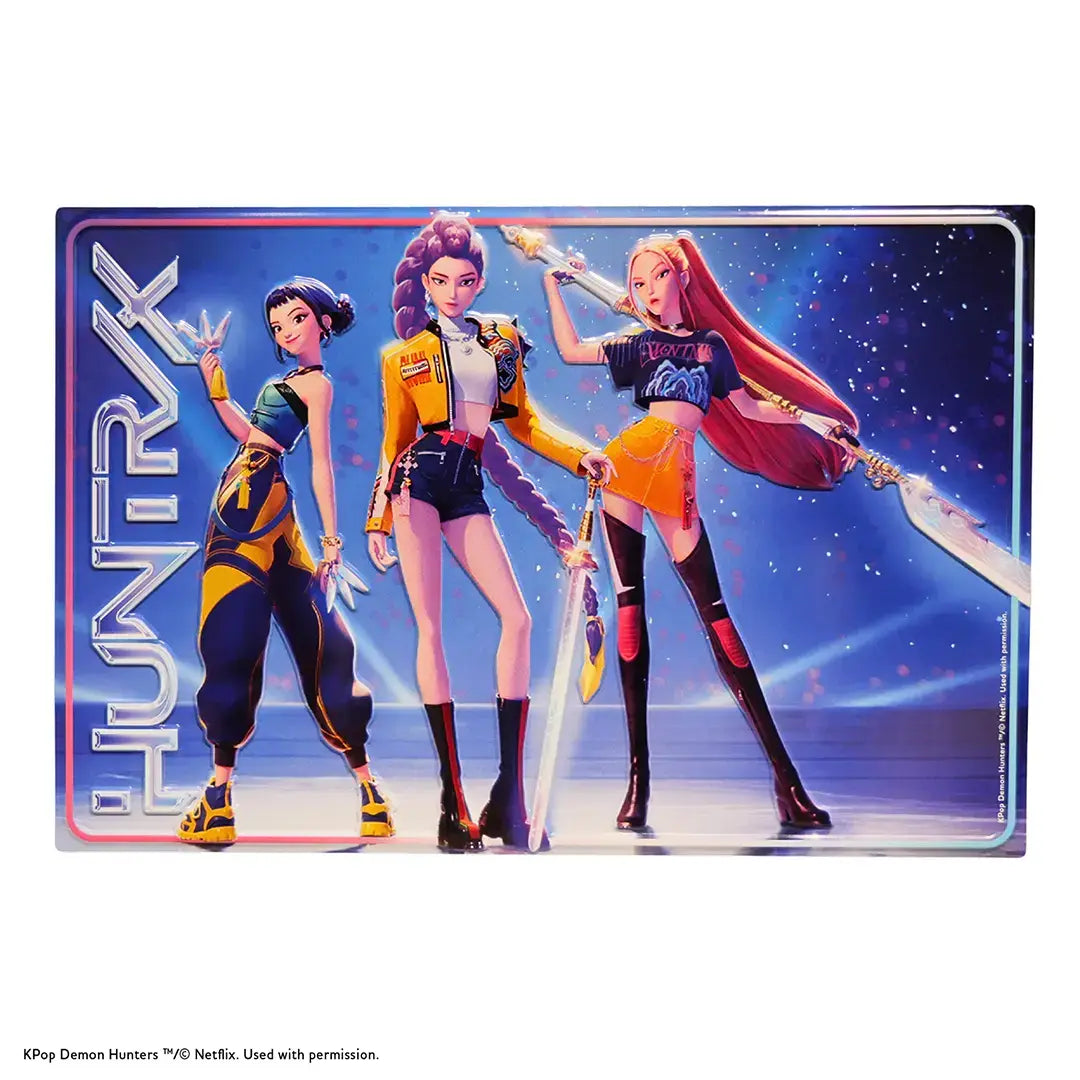 KPop Demon Hunters Embossed aluminum poster - Huntr/x Group