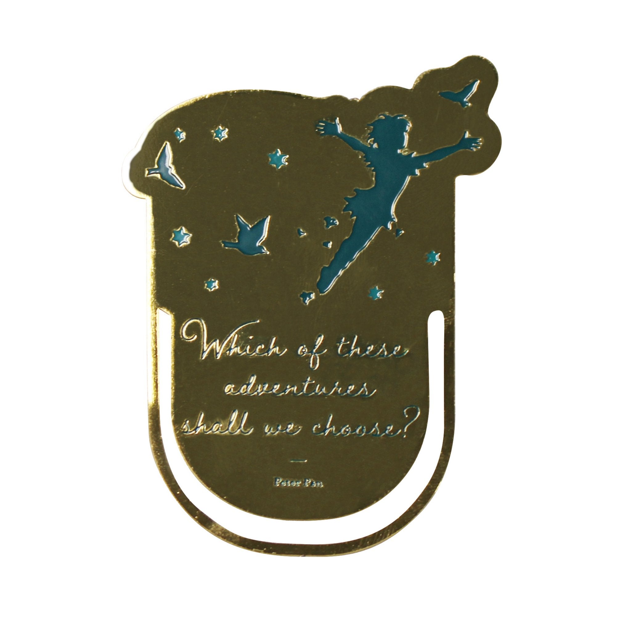 Neverland Peter Pan Metal Bookmark - Olleke Wizarding Shop Amsterdam