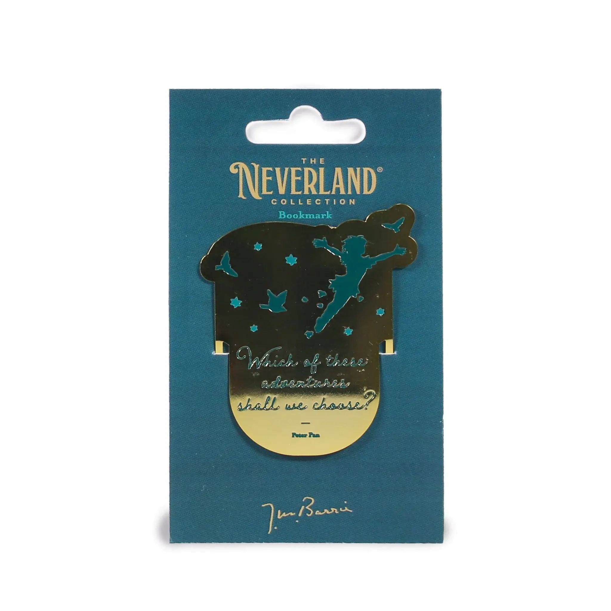 Neverland Peter Pan Metal Bookmark - Olleke Wizarding Shop Amsterdam