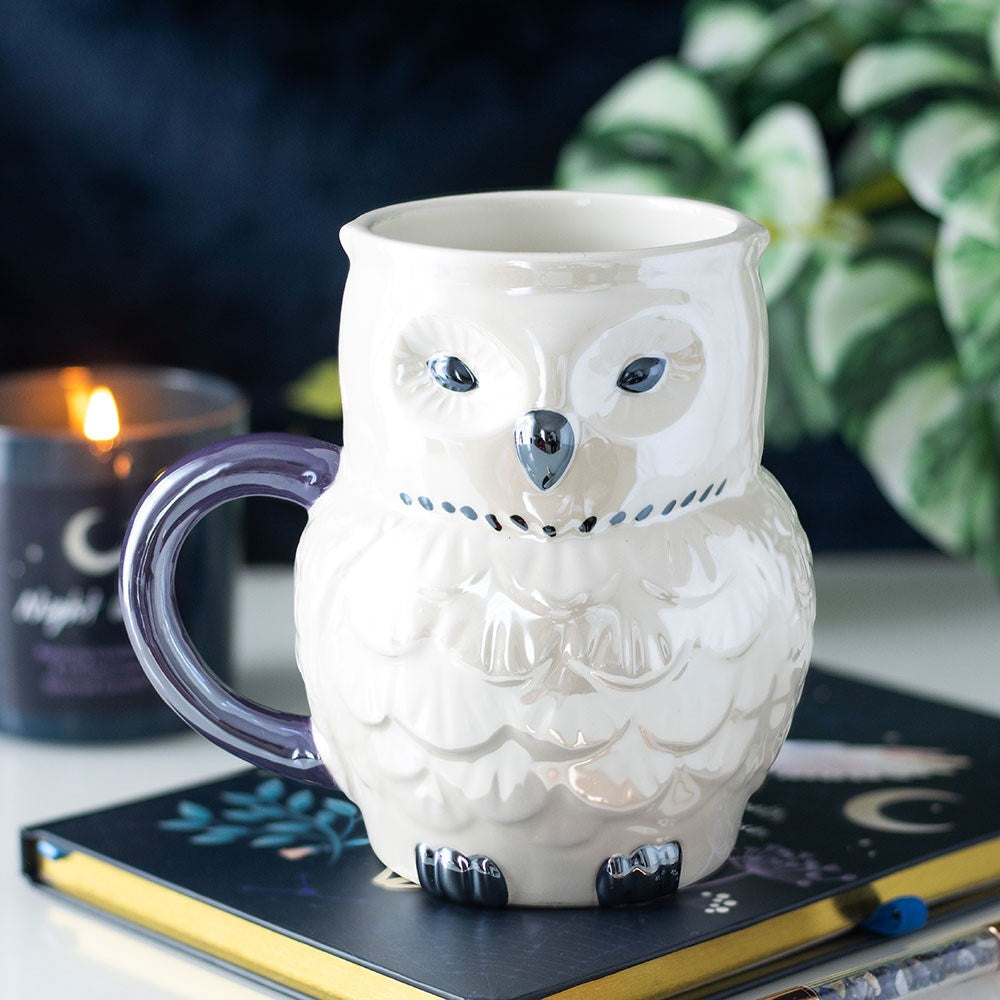 Owl Shaped Iridescent Mug - Olleke Wizarding Shop Amsterdam