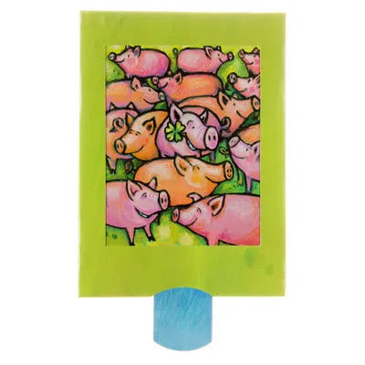 Good luck pig slide card - Olleke Wizarding Shop Amsterdam
