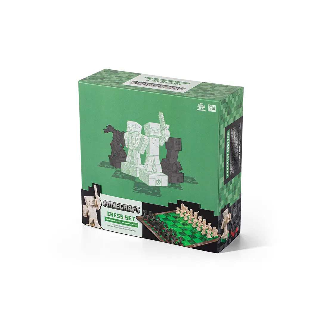 Minecraft Chess Set Overworld Heroes vs. Hostile Mobs