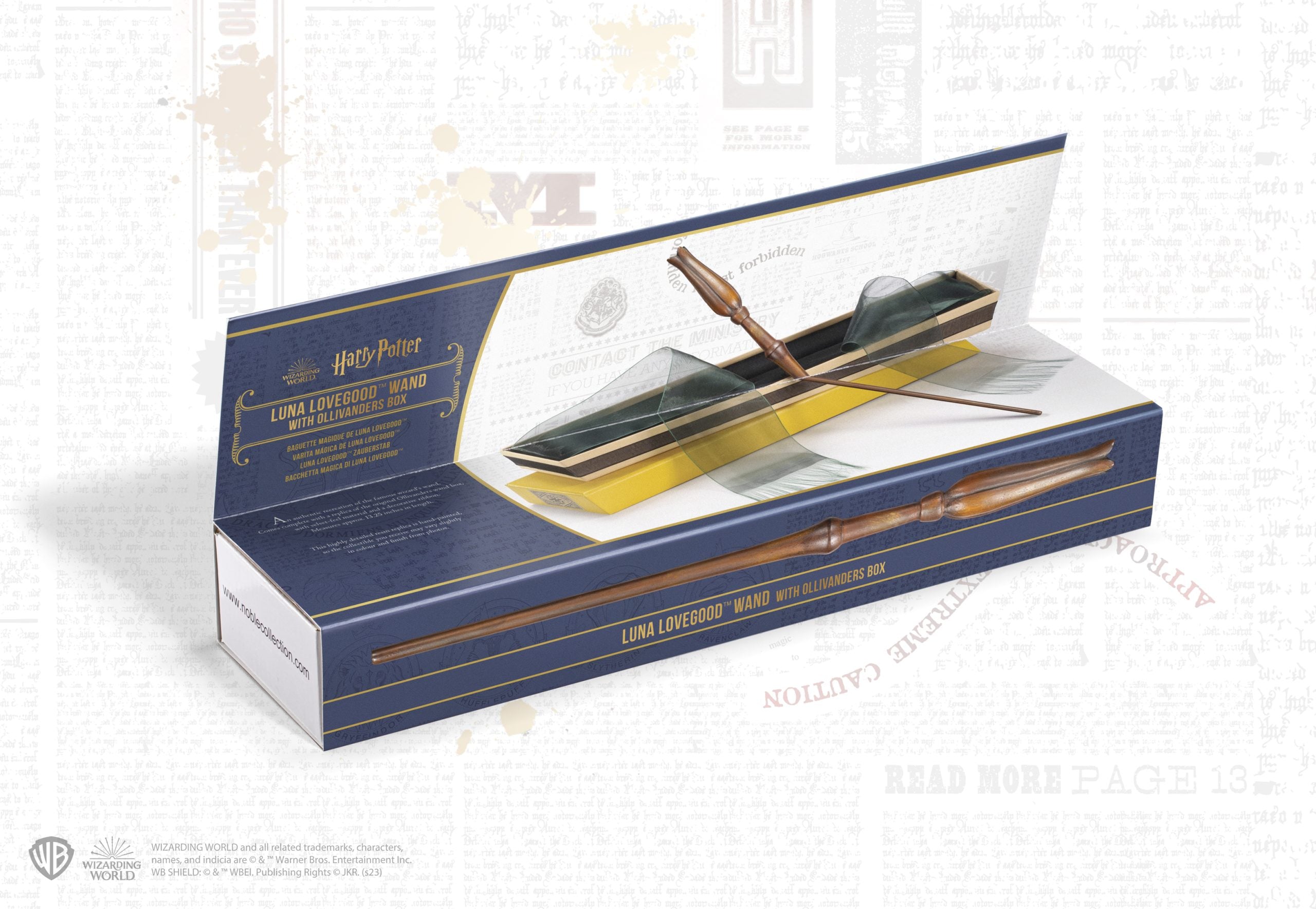 Luna Lovegood Wand in Ollivanders Box - Olleke Wizarding Shop Amsterdam