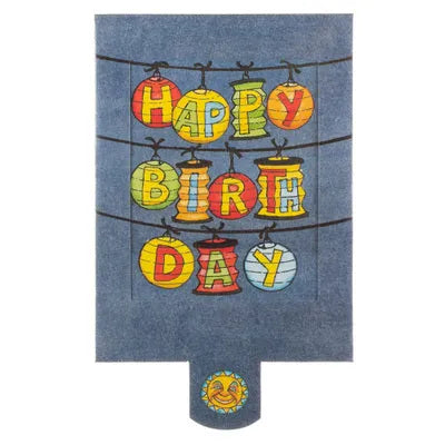 Happy Birthday Lamps slide card - Olleke Wizarding Shop Amsterdam