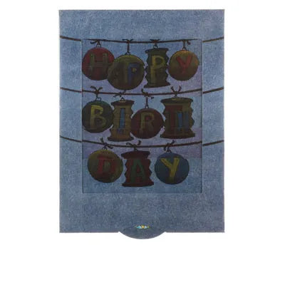 Happy Birthday Lamps slide card - Olleke Wizarding Shop Amsterdam