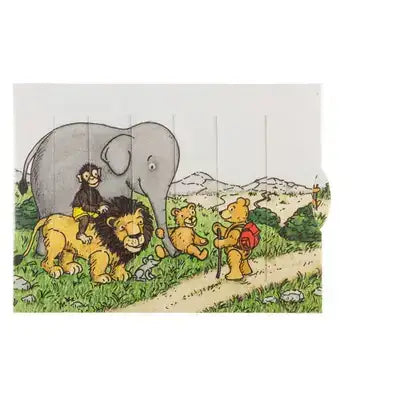 Traveling bear slide card - Olleke Wizarding Shop Amsterdam