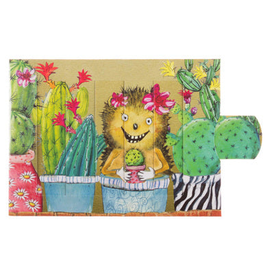 Cactus Monster slide card - Olleke Wizarding Shop Amsterdam