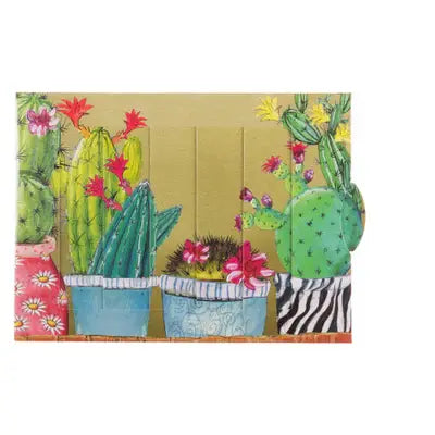 Cactus Monster slide card - Olleke Wizarding Shop Amsterdam