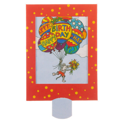 Happy Birthday Mouse slide card - Olleke Wizarding Shop Amsterdam
